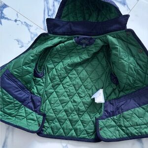 Polo by Ralph Lauren Kids Green and Navy Puffer Jacket